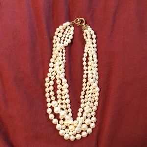 J Crew 5 strand pearl necklace